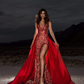 Aphrodite Red Bespoke Sequin Pageant Gown - Debbie Carroll