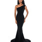 Alethea Black Mermaid Gown with Detachable Cape | Debbie Carroll Designs - Debbie Carroll